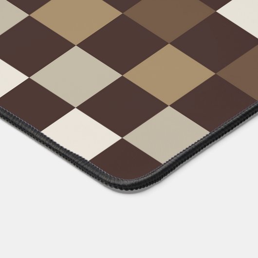 Earthy minerals checkerboard pattern デスクマット (コーナー)