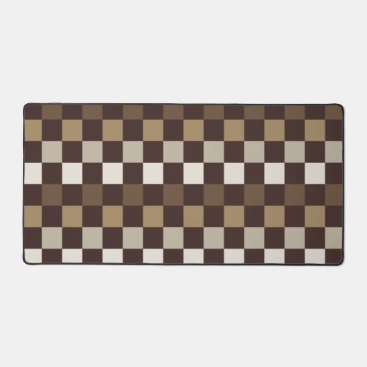 Earthy minerals checkerboard pattern デスクマット (正面)