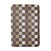 Earthy minerals checkerboard pattern バスマット (正面縦)