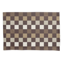 Earthy minerals checkerboard pattern 枕カバー