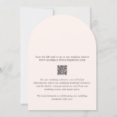 Earthy Neutral Photo Modern Wedding 招待状 (裏面)