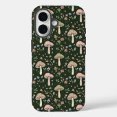 Earthy Olive Green Fungi Seamless Pattern Boho Case-Mate iPhoneケース (裏面)