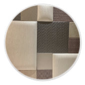 Earthy Plaid Ceramic Door Knob セラミックノブ (正面)