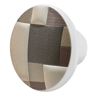 Earthy Plaid Ceramic Door Knob セラミックノブ
