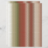 Earthy Red-Green Abstract Scrapbooking Paper (正面/裏面)
