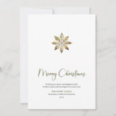 Earthy Script Font Holiday Christmas Greeting Card シーズンカード (正面)