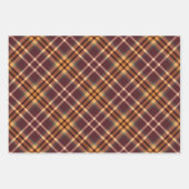 Earthy Tartan Plaids ラッピングペーパーシート (正面3)