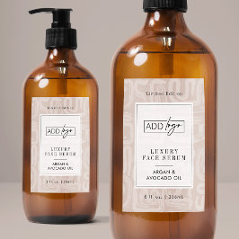 Earthy Tones Boho Pattern Waterproof Product Label フードラベル