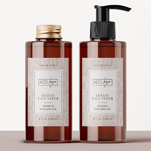 Earthy Tones Boho Pattern Waterproof Product Label フードラベル