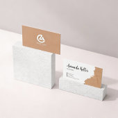 Earthy Torn Paper Business Card 名刺
