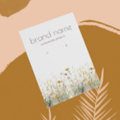 Earthy Watercolor Wildflowers Earring Display Card