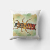 Earwig Dermaptera 110924IREF215 - Watercolor クッション (裏面)