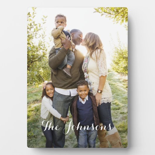 Easelで単パーソナライズされたなる写真プラーク フォトプラーク (正面)