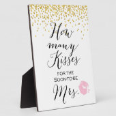 Easelにサインインするキス数 フォトプラーク (側面)