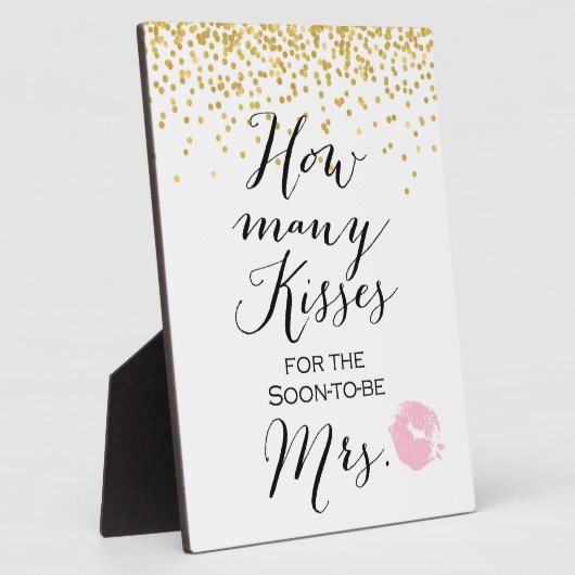 Easelにサインインするキス数 フォトプラーク (側面)