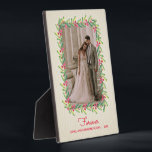 Easelの果実と緑の写真 フォトプラーク<br><div class="desc">この魅力的卓上の写真イーゼルは、緑のと葉あなたの縦型の写真ののアイボリーにお気に入りのVERTICALのの水色のデザインを備えている。ことわざ、フォント、フォントの色を変更する。贈素晴らしり物として、または自分の家でお気に入りのあなたの写真を表示するために。**HORIZONTALテンプレートは当店にて提供可能。</div>