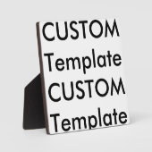 Easelカスタム付きフォトボードプラーク5.25x5.25インチ フォトプラーク (正面)