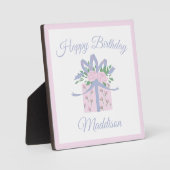 Easel付きギフト誕生日プラーク|過去記事 フォトプラーク (正面)