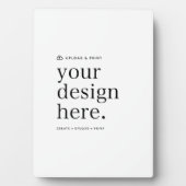 Easel署名あなたのデザインアップロード5" x 7"プラーク フォトプラーク (正面)