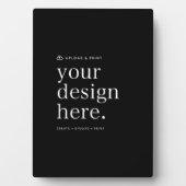 Easel署名あなたのデザインアップロード5" x 7"プラーク フォトプラーク (正面)