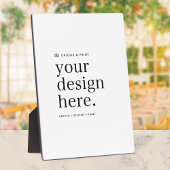 Easel署名あなたのデザインアップロード5" x 7"プラーク フォトプラーク