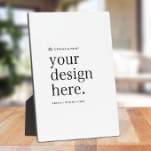 Easel署名あなたのデザインアップロード5" x 7"プラーク フォトプラーク