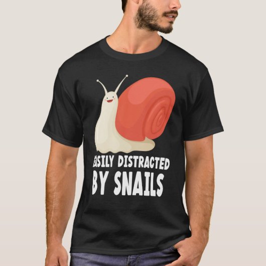 easily by snails snail tシャツ (正面)