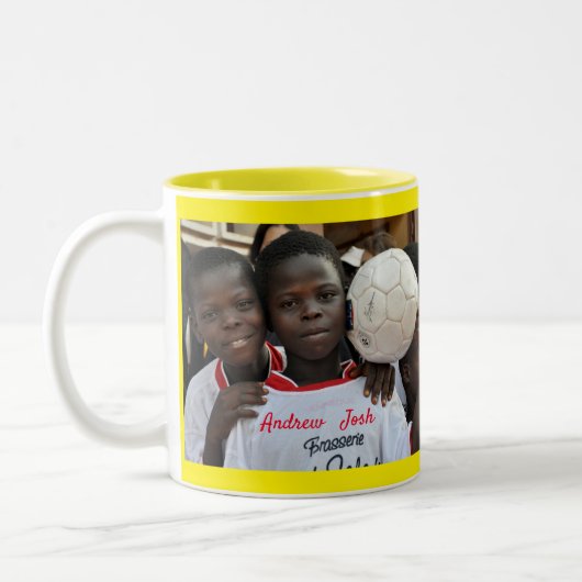Easily Create Your Personalised Custom Photo Mug ツートーンマグカップ (左)