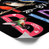 Easily Distracted By Birds Funny Bird  ポスター (角)