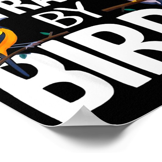 Easily Distracted By Birds Funny Bird Lover &amp;  ポスター (角)