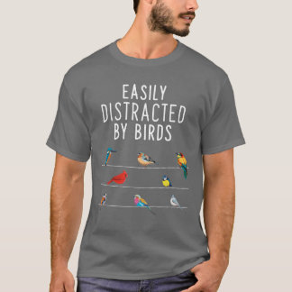 Easily Distracted By Birds vintage Tシャツ