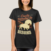 Easily distracted by Bisons Buffalo 1 Tシャツ (正面)