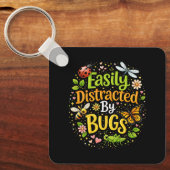 Easily Distracted by Bugs キーホルダー (正面)