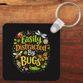 Easily Distracted by Bugs キーホルダー (裏面)