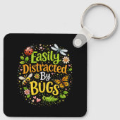 Easily Distracted by Bugs キーホルダー (裏面)