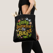 Easily Distracted by Bugs トートバッグ (クローズアップ)