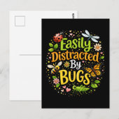 Easily Distracted by Bugs ポストカード (正面/裏面)