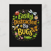 Easily Distracted by Bugs ポストカード (正面)