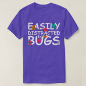 Easily Distracted By Bugs - Funny Kids Bug Insects Tシャツ (デザイン正面)