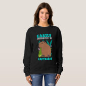 Easily Distracted By Capybaras Capybara Capy スウェットシャツ (正面フル)