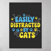 Easily Distracted by Cats ポスター (正面)