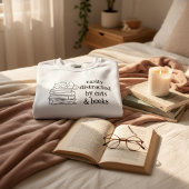 Easily Distracted by Cats and Books Coquette Art スウェットシャツ