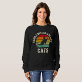 Easily distracted by Cats Cats For Women Men スウェットシャツ (正面フル)