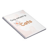 Easily Distracted by Cats Cute Cat Notebook ノートブック (右側)