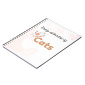 Easily Distracted by Cats Cute Cat Notebook ノートブック (左側)