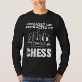 Easily Distracted By Chess  Sports Player Coach Gr Tシャツ (正面)