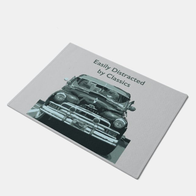 Easily Distracted by Classics ドアマット (アングル)