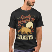 Easily distracted by Coatis Tシャツ (正面)