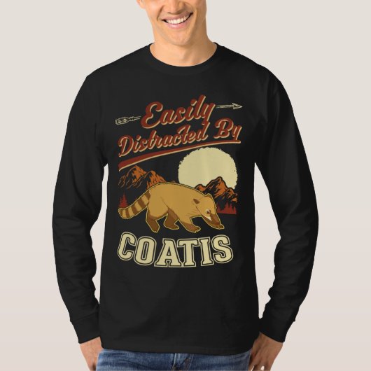 Easily distracted by Coatis Tシャツ (正面)