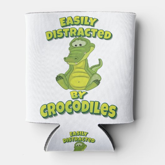 Easily Distracted By Crocodiles 缶クーラー (正面)